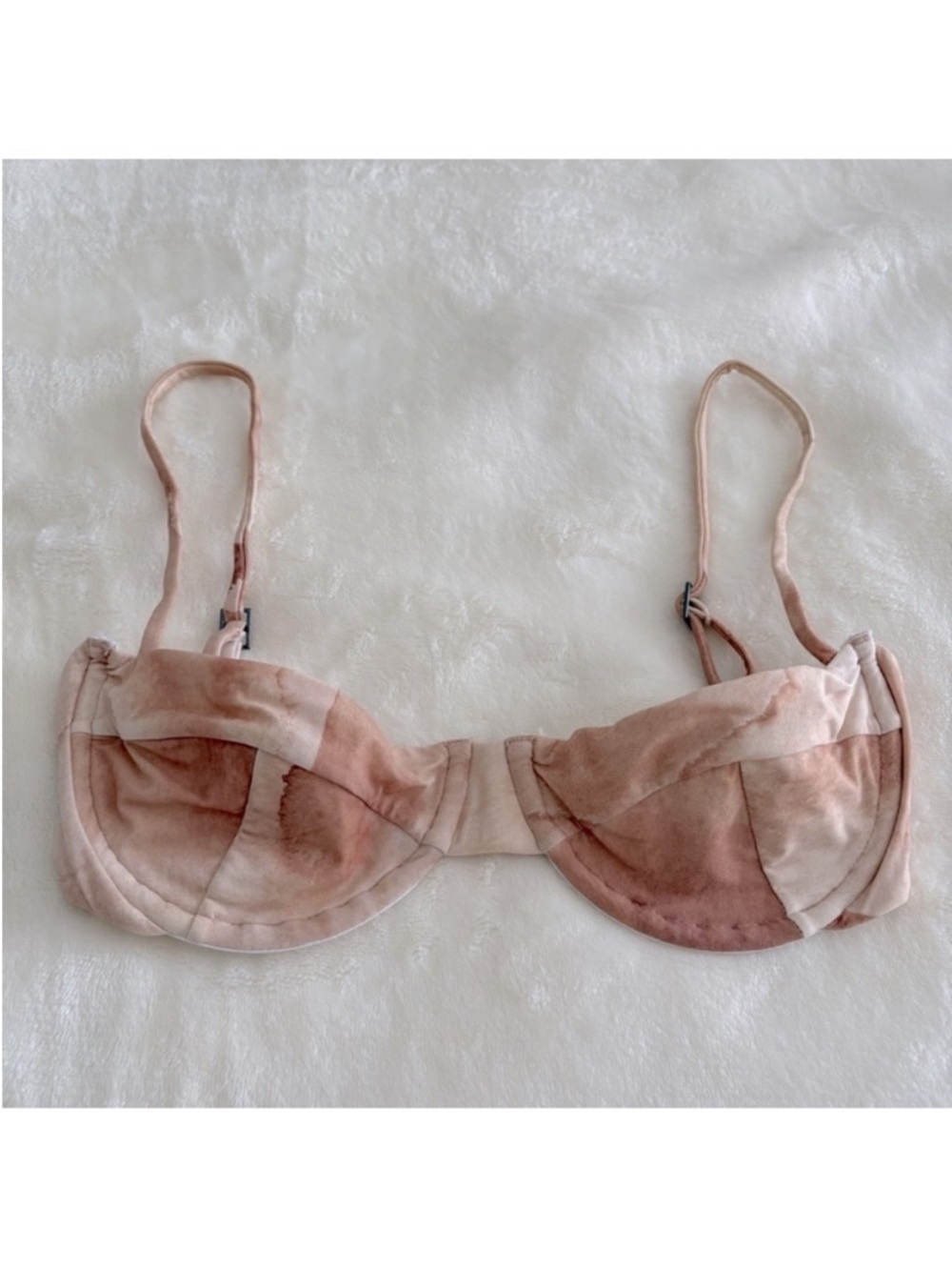 HAIGHT Bikini Set - Blush Pink Watercolour - Picture 2 of 6